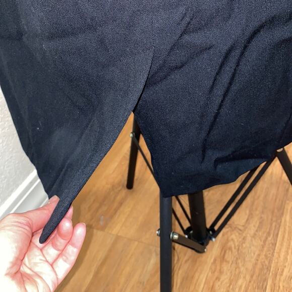 Christian Dior Black Midi Pleated Skirt w/ Pockets EUC Sz 10 Vintage Designer - Picture 6 of 8